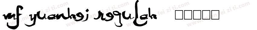 MF yuanhei Regulah字体转换